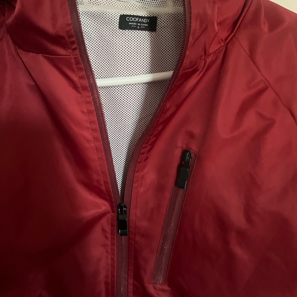 Red Men's Jacket - Picture 3 of 4